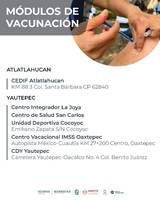 Los adultos mayores de Atlatlahucan podrán tener acceso a más de 2 mil 400 vacunas de CanSino